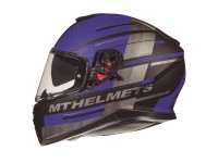 Фото и подробное описание MT HELMETS THUNDER 3 SV PITLANE C7 MATT BLUE