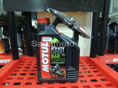 Масло Motul ATV-UTV EXPERT 4T 10W40 моторное псинтетическое для 4-х такт двигателей квадр 1 л