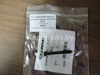 Болт крепления крышки ручного стартера ATV 200 6х45